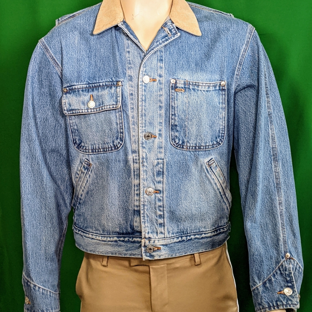 Polo Ralph Lauren Jean Jacket w/American Flag - Medium